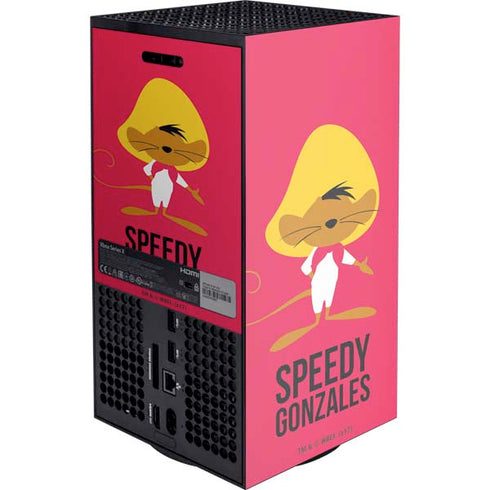 Looney Tunes Speedy Gonzales Identity Xbox Series X Console Skin